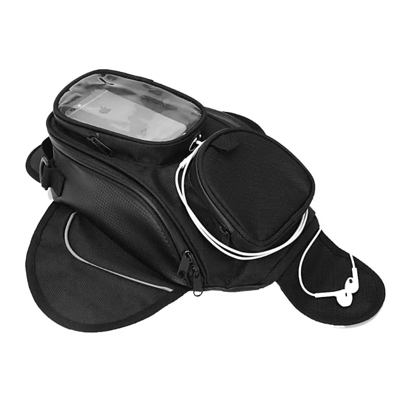 

New Waterproof Motor Tank Bag Black Oil Fuel Tank Bag Magnetic Motorbike Saddle Bag Single Shoulder Bag Motorcycle Backpack