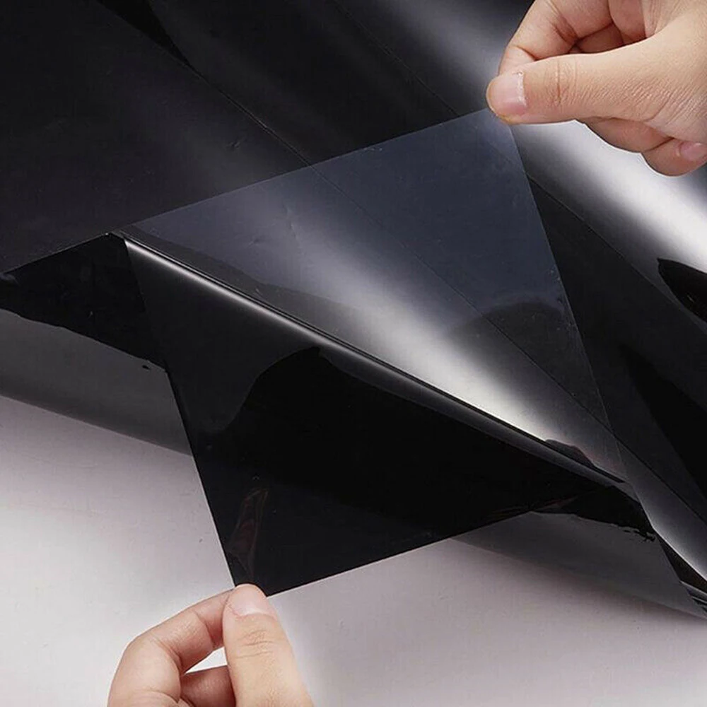 300*50 cm VLT Black Film Roll Tint Window Car Tint Auto Glass Window Summer House Sunscreen UV Adhesive Film Stickers