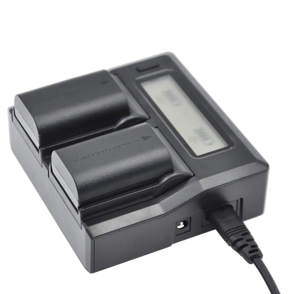 

HOT !!! Dual Digital Battery Charger LCD Display for Sony NPF330 NP-F550 NP-F750 NP-F970 battery