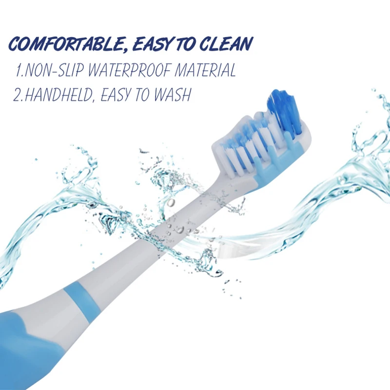 Seago Sonic Electric Toothbrush Adult Electric Brush Oral Health Whiten Teeth SG-663 (1handle +3 brushhead)