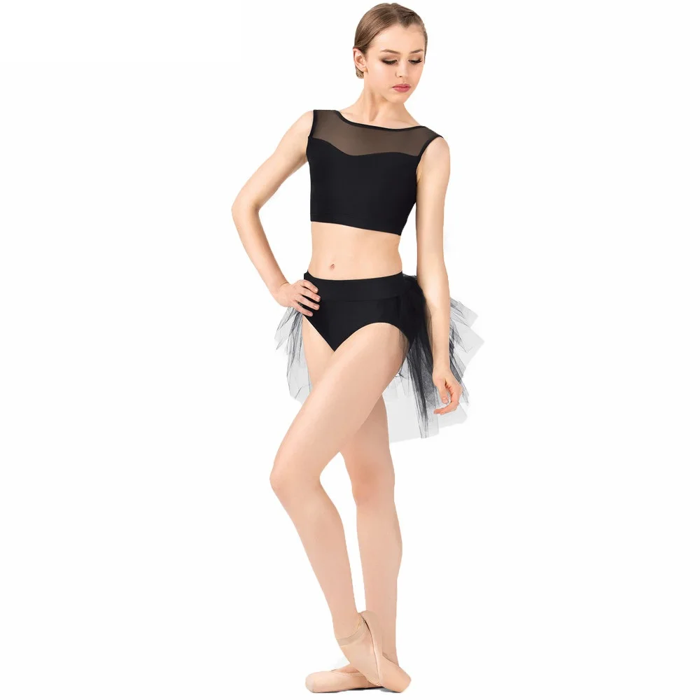 Women Lycra Gymnastics Dance Short  Black Low Waist Ballet Dance Shorts Underpants Elastic Bottoms Underpants (5)