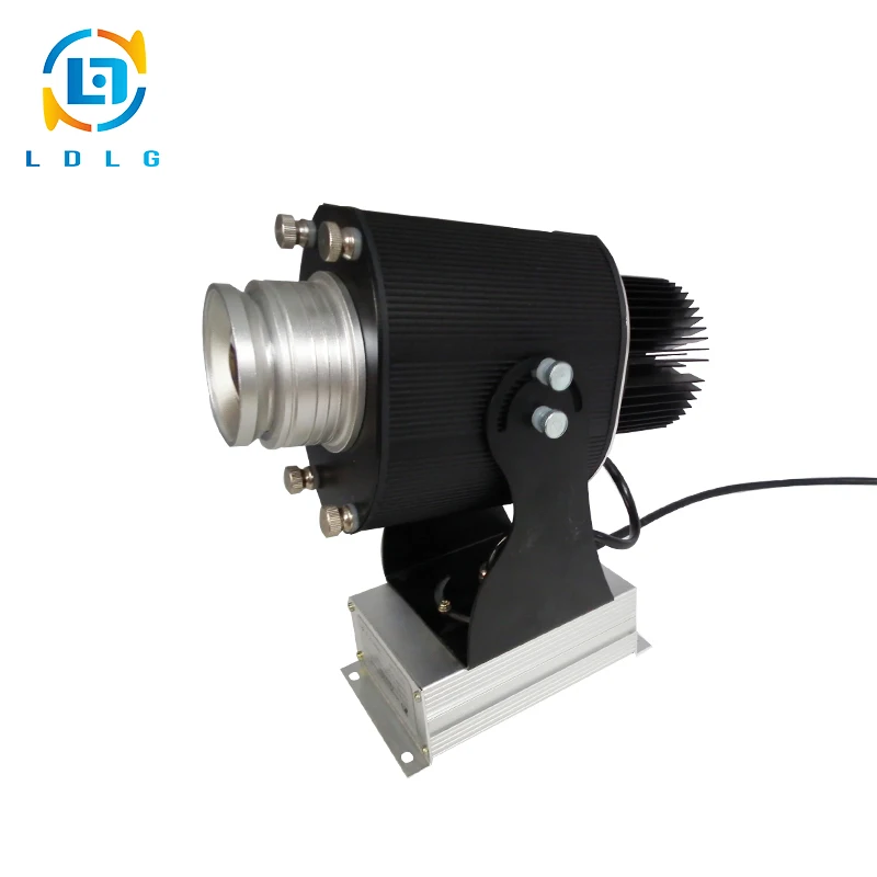 

Clearance Sale Indoor Rotary Image 20W LED Gobo Projector Light Aluminum Alloy Black 1800lm Custom Image Logo Projector Indoor