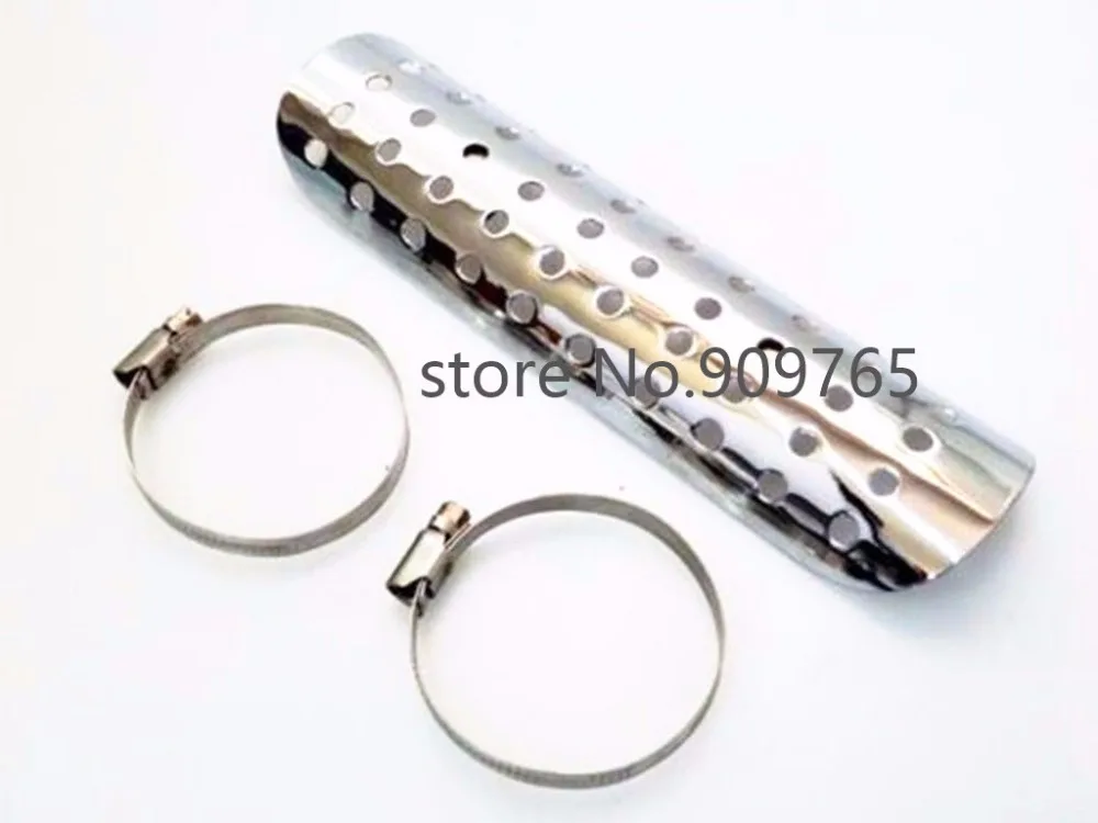 

Chrome Hole Exhaust Heat Shield Heel Guard For Harley Honda Suzuki Yamaha Kawasaki Cafe Chopper Cruiser Scooter Offroad