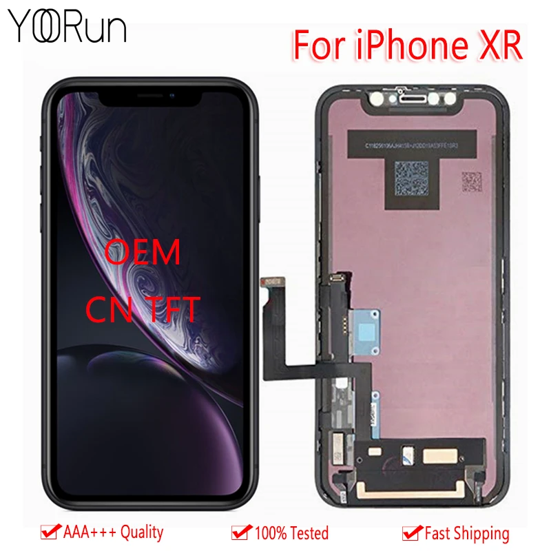 

6.1" OEM AAA For iPhone XR Original LCD Display Touch Screen Digitizer Assembly Replacement For iPhone XR TFT LCD No Dead Pixel
