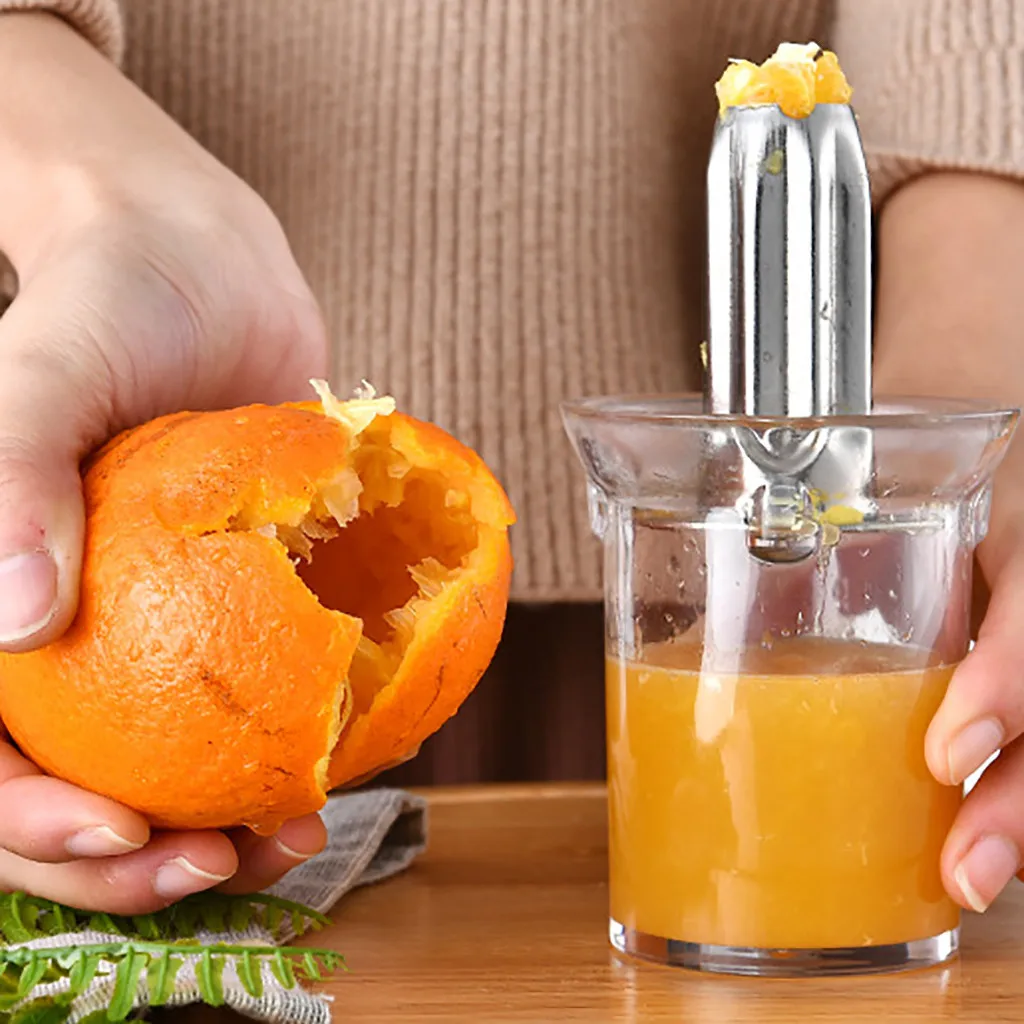

Hand Fruit Squeezer Citrus Juicer Orange Lemon Juice Hand Press Cup Fruit Manual Extractor Mini Travel Small Juicer Tool #SS