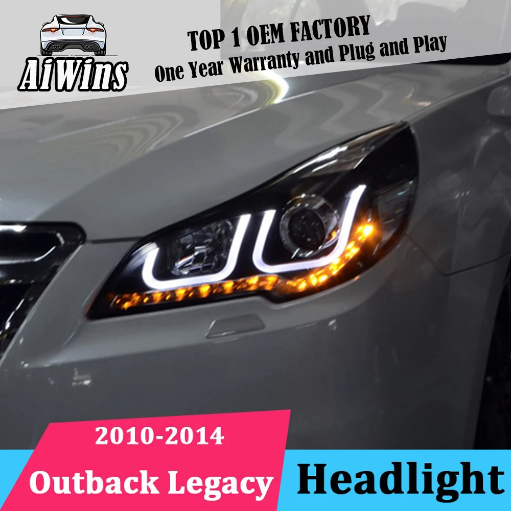 Aiwins Car Head lamp for Subaru Outback Headlights for Legacy LED