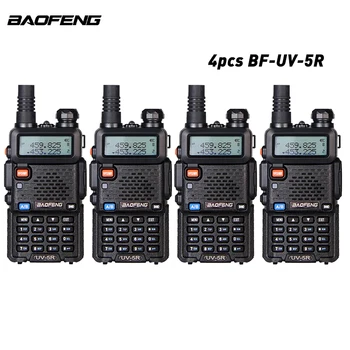 

4PCS Baofeng UV-5R Walkie upgrade version Portable Two Way Radios 128CH VHF/UHF 136-174/400-520MHz Transceiver 5W