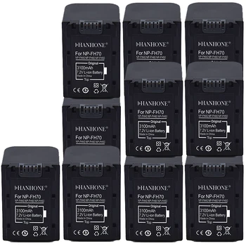 

10PCS 3100mAh NP-FH70 Camera Battery For Sony HDR-CX110 CX150 NP-FH60 NP-FH30 HDR-SR NP-FH50 NP-FH40 HDR-XR Series Battery