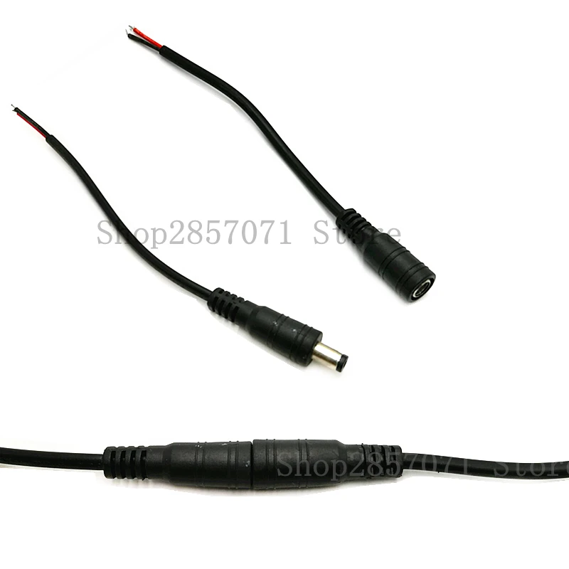 

10 pcs 5.5 * 2.1mm Male DC Power Plug CCTV Cable Connector PSU 12 V CABLE Jack