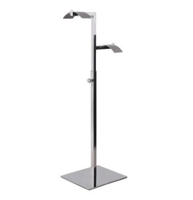 Us 216 12 9 Off Double Hook Bag Hanging Stand Metal Women Man Holder Handbag Display For Retail Exhibition Shelf In