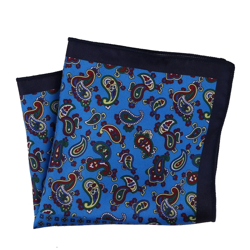 Портной Смит стиль Hankies Яркие Красочные Пейсли карманные квадратные винтажные Платки Шарфы мужские карманные модные аксессуары