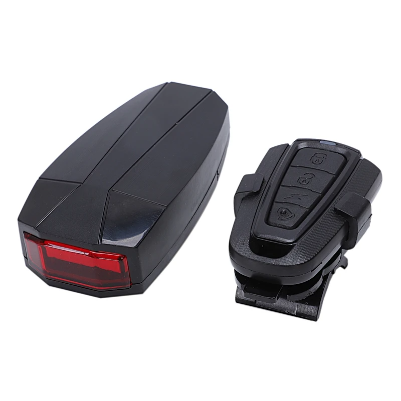 

Bicycle Remote Control Alarm Light Bike Anti-Theft Alarm Lock Led Taillight Wireless Remote Control Security Light Lock Bicycl