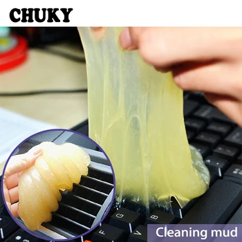 

CHUKY Car Styling Dust Cleaning Compound Slimy Gel For Peugeot 307 206 407 Citroen C4 C5 Honda Civic Accord CRV Lada Accessories