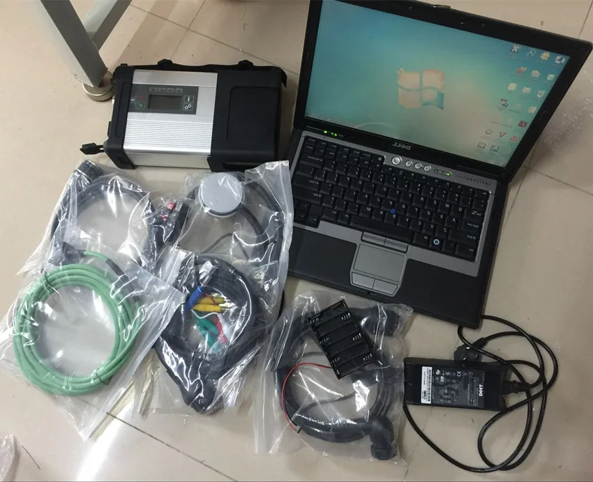 Mb star c5 diagnóstico escáner con laptop d630 ram 4g hdd 320gb software 201912 windows 7 listo par