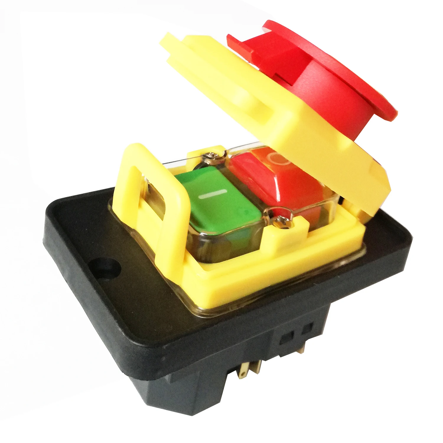 Interruptores de Botão Eletromagnéticos à Prova Interruptor de Botão de Segurança 12 a Kedu Pinos Delectromagnetic Água Industrial 250 v 15 12 a Kjd18 5