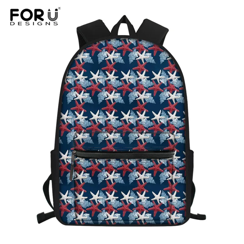 Z4669Z58 FORUDESIGNS/ракушка, Морская звезда, рюкзак для девочек, Женский ранец, школьный рюкзак, сумка для ноутбука Mochila Escolar - Цвет: Z4669Z58