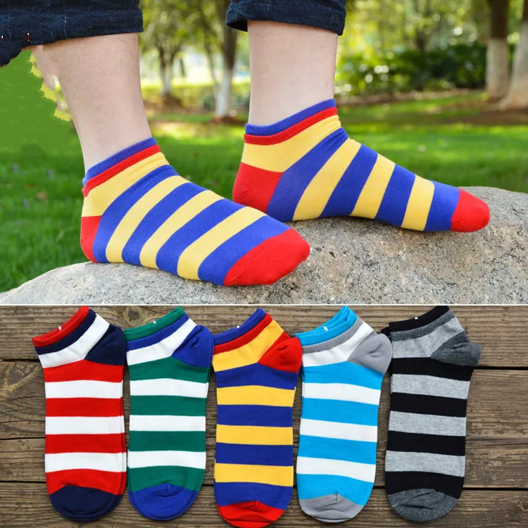 5 Pairs/lot Men Socks Cotton Spring Summer Classic Male Man Short Sock