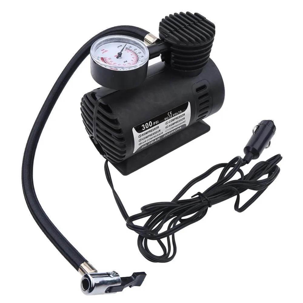 12V Portable Car/Auto Gas Meter Electric Air Compressor/Tire Inflator
