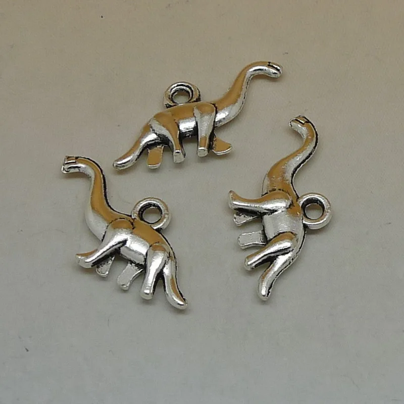 Dinosaur Charms Pendants alloy Antique Silver Jewelry Making DIY