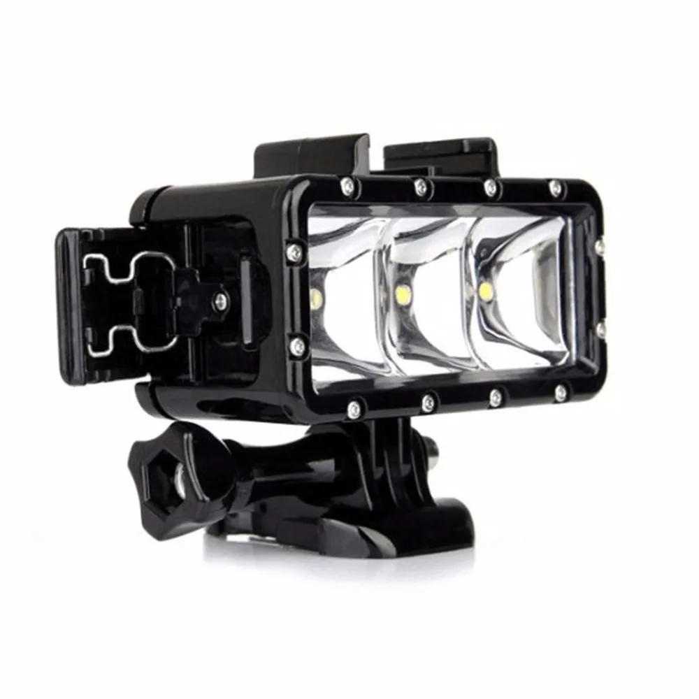 

Flash Light Lamp Underwater Diving Waterproof 40m LED Flash Video Light Mount For GoPro SJCAM SJ4000 H9 H9R for Xiaomi Yi Camera