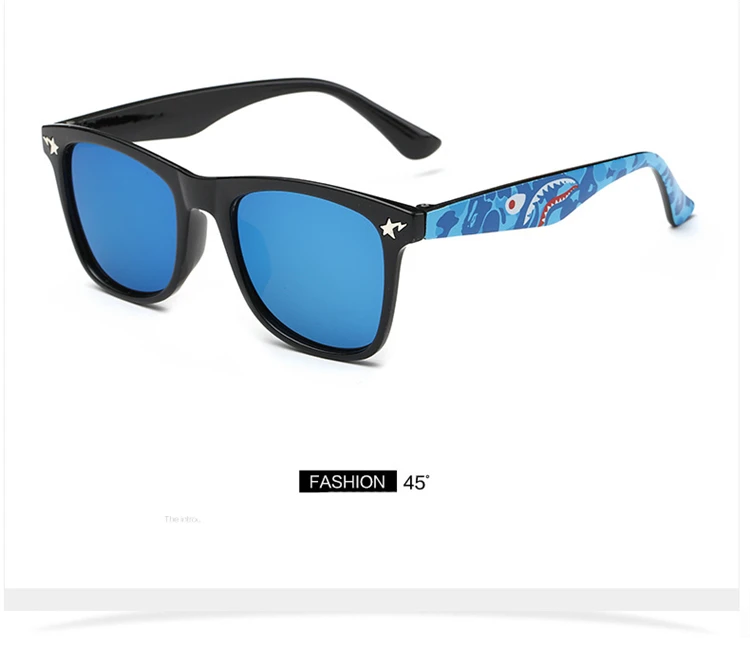 Fashion Kids Sunglasses lovely Sunglasses Mosaic Boys Girls Pixel Eyewares With Case Children Gift (19)