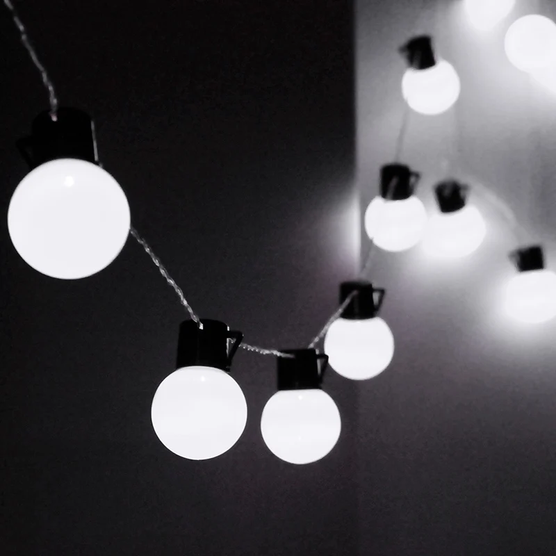 EU Plug 10m Fairy Lighting 38 Balls LED String Lights For House Christmas Party LED Outdoor