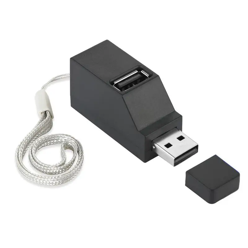 Высокая скорость 3 порта USB 2,0 мульти концентратор разветвитель расширения Настольный ПК ноутбук адаптер
