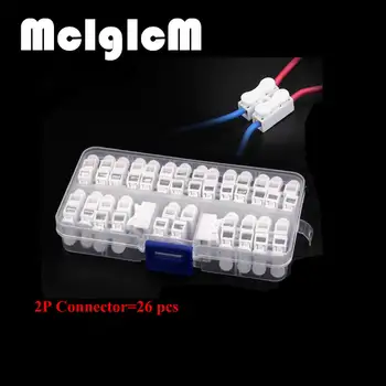 

MCIGICM Hot Electrical Equipment Connector 2p Spring-loaded butt joint Fast terminal block in wire connector spring connectors