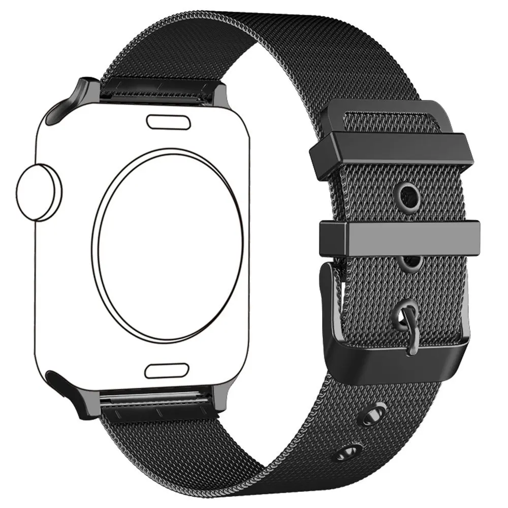 Браслет розовое золото ML для Apple Watch Band Series 1/2/3 ремешок на запястье из нержавеющей