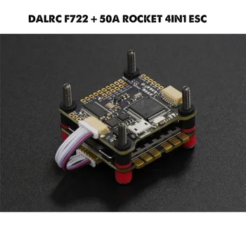 

DALRC F722 + 50A Rocket 4 in 1 ESC DUAL STM32F722RGT6 Flight Controller Built-in OSD BEC 5V 12A F7 MCU6000&ICM20602 VS F4