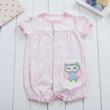 

2018 New Factory Direct Sells Pure Cotton Comfortable Baby Boys And Baby Girls Short Sleeves Babies Baby Jumpsuit 3pcs