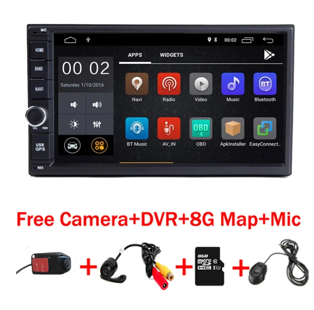 

Car DVD GPS android 8.1 Player 2 din radio New universal GPS Navigation Multimedia For Nissan Toyota Volkswagen Mazda BYD Kia VW