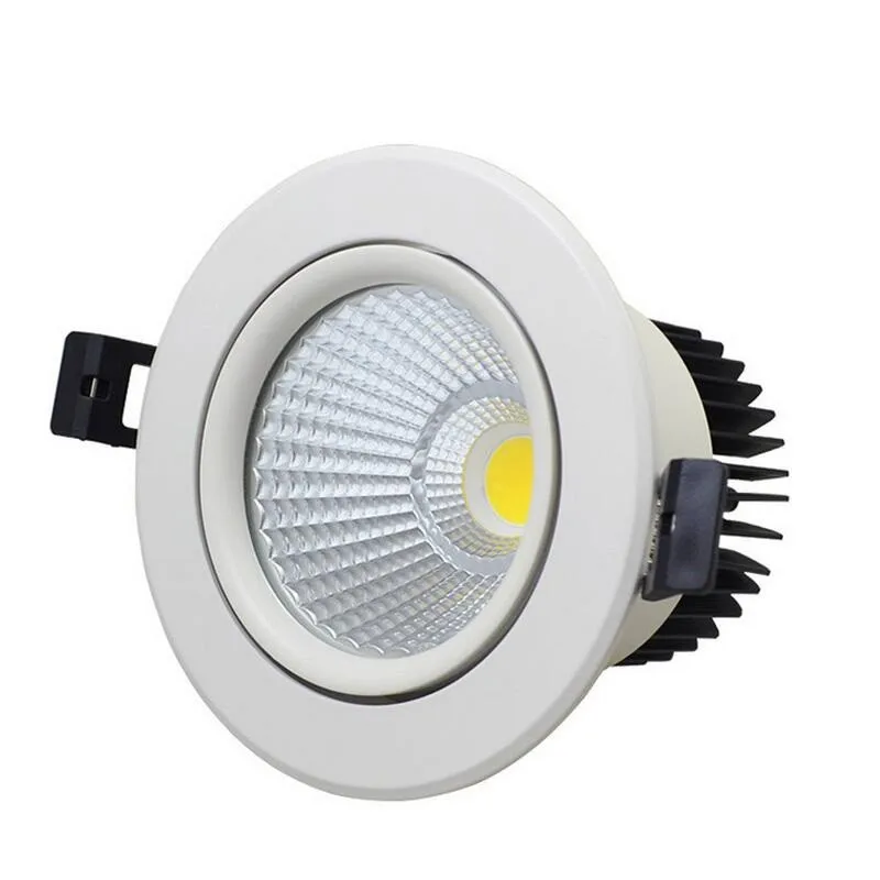 

High Quality 9W 12W 15W LED COB Recessed Downlight Dimmable LED Spot lamp Dimming Ceiling Lamp light 220v