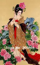 Free shipping famous classical art fabric picture,4 beauties in ancient Chia,DIY high technology TEXTILE picture as nice gifts