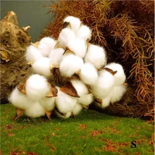 6 шт./упак. натуральный высушенный из материала на основе хлопка с цветочной головки искусственный цветок DIY Свадебные украшения для дома вечерние офисные