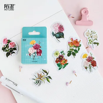 

2packs/lot Vintage Flowers Stickers Decoration Retro Handmade Sticker For Diaries Paper Scrapbooking Sticker Handbook