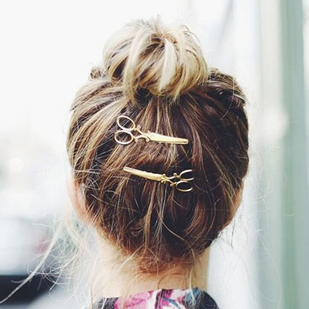 

Creative Scissors Shape Women Lady Girls Hair Clip Delicate Hair Pin Hair Barrette Hair Accessories Decorations