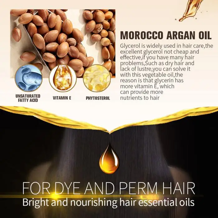 Марокканское аргановое масло, эфирное масло для волос, многофункциональное средство для ухода за волосами, чистое анти сухое грубое питательное эфирное масло для женщин, уход за волосами