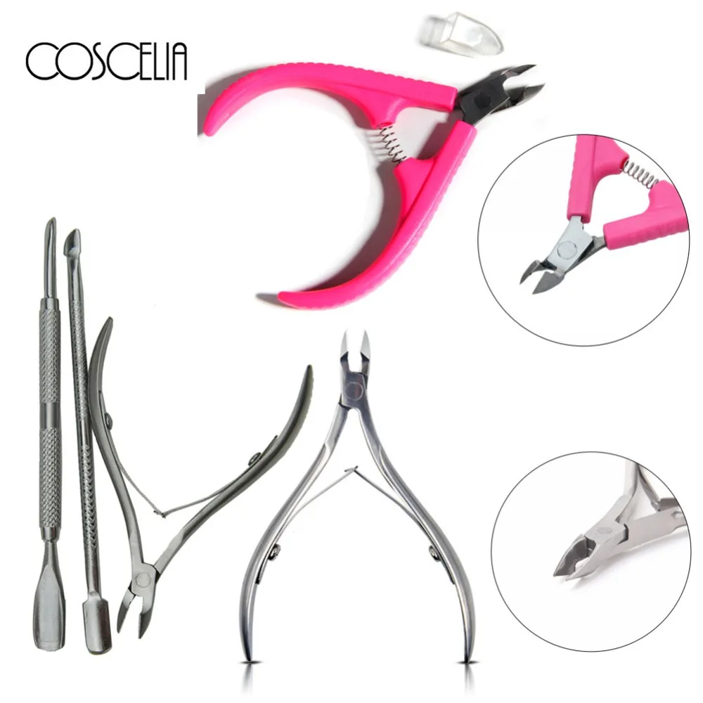 

COSCELIA Nail Cuticle Nipper Cutter Silver Clipper Scissor Dead Skin Remover Trimming Manicure Nail Art Tool