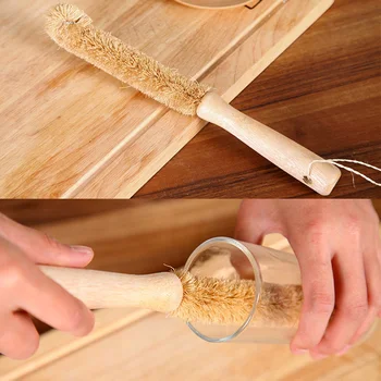 

Cleaning Utensils Brush Glass Special Brushes Coconut palm cup brush long handle