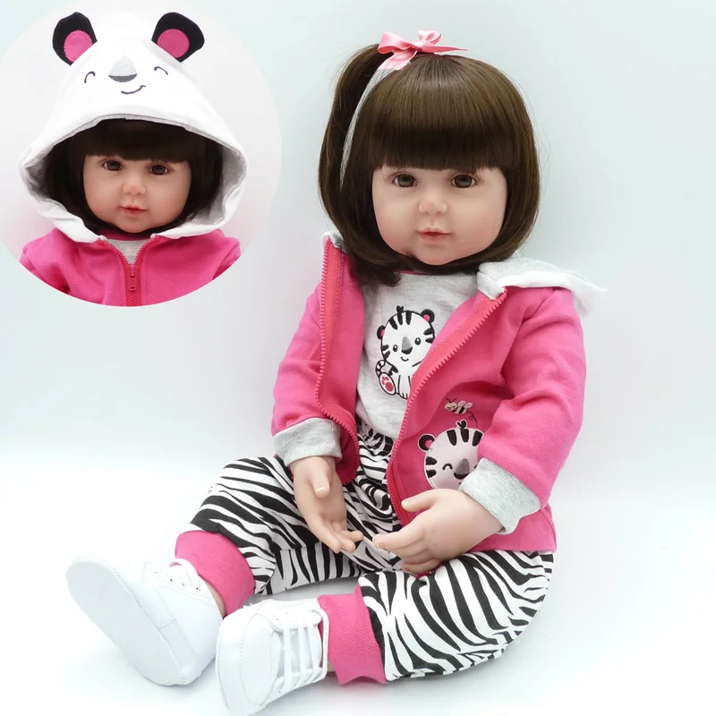 Последний Новый 56 см силикона Reborn Baby Куклы Boneca реалиста модные для принцессы