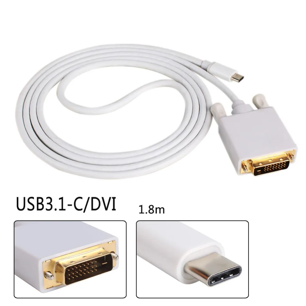 USB C дви кабель type C для переходника dvi Thunderbolt совместимый#277467