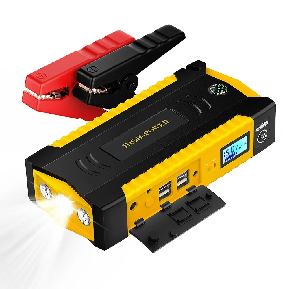 

12V Powerful Car Jump Starter Portable Power Bank Car Battery Booster Starting Device For Dead Battery Car
