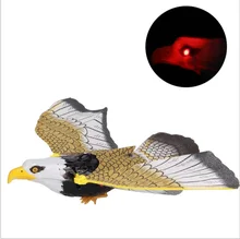 Children Black Electrical Flying Light Sound Eagle Toy
