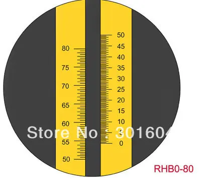 Отличный ручной двух весов suger рефрактометры brix(0-80% Brix), RHB0-80