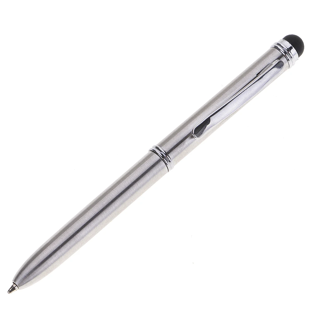 2-в-1 емкостный Сенсорный экран Стилус Шариковая ручка с 2 для заправки зажигалок для iPhone работает как обычный с черными чернилами Шариковая Ручка