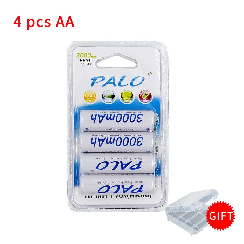 100% Original 1.2V AA Rechargeable Battery 3000mAh Ni-MH AA Rechargeble Battery for Camera Mp3 Anti-dropping Toy Car remote battery Batteries