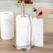 Бумажная Полка для полотенец из нержавеющей стали Вертикальная ОБЖИМНАЯ стойка для бумажных полотенец Держатель LU41916