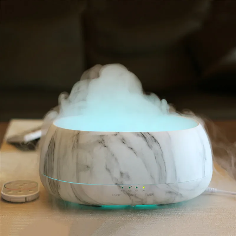 

DC24V Big Mist Household Humidifier Remote Control Wooden Style Aroma Essential Oil Diffuser