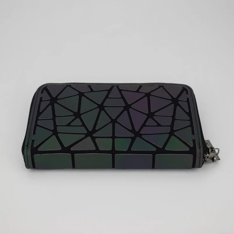 New Women Short Wallet Geometric Luminous Wallet Female Min Clutch Bags Standard Wallet Purse Card Holder Noctilucent purse